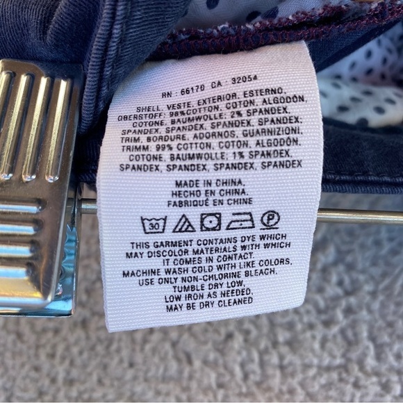 Pilcro and the Letterpress Fit Hyphen Navy Pinstripe Pant Trousers Sz 25 - Picture 13 of 14